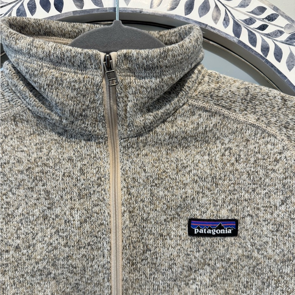 Patagonia Tan Zip-Up Fleece Jacket